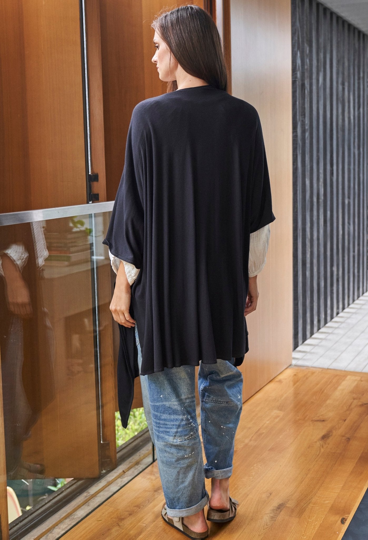 Black Kimono Cardi - ocean+main