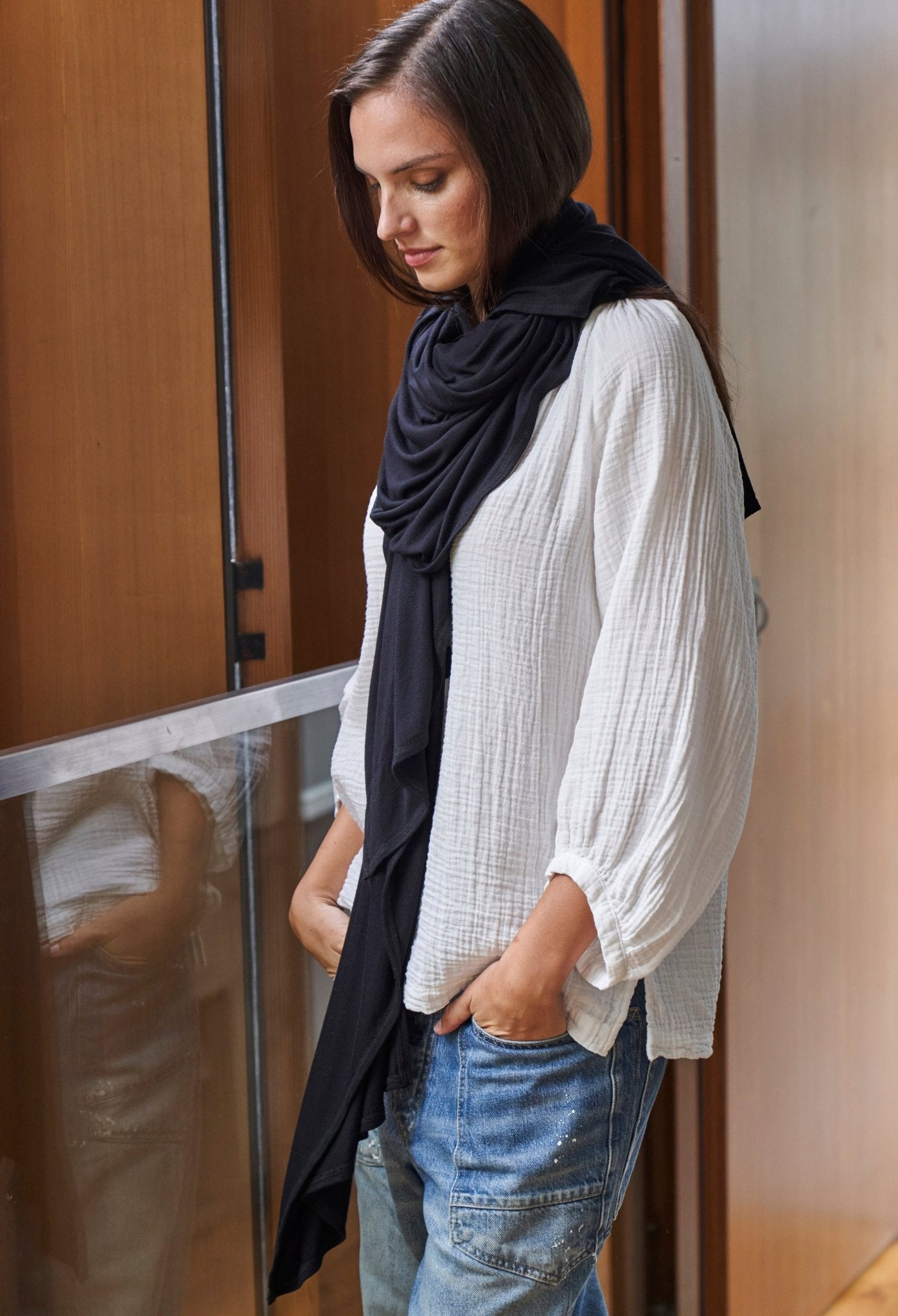 Black Kimono Cardi - ocean+main