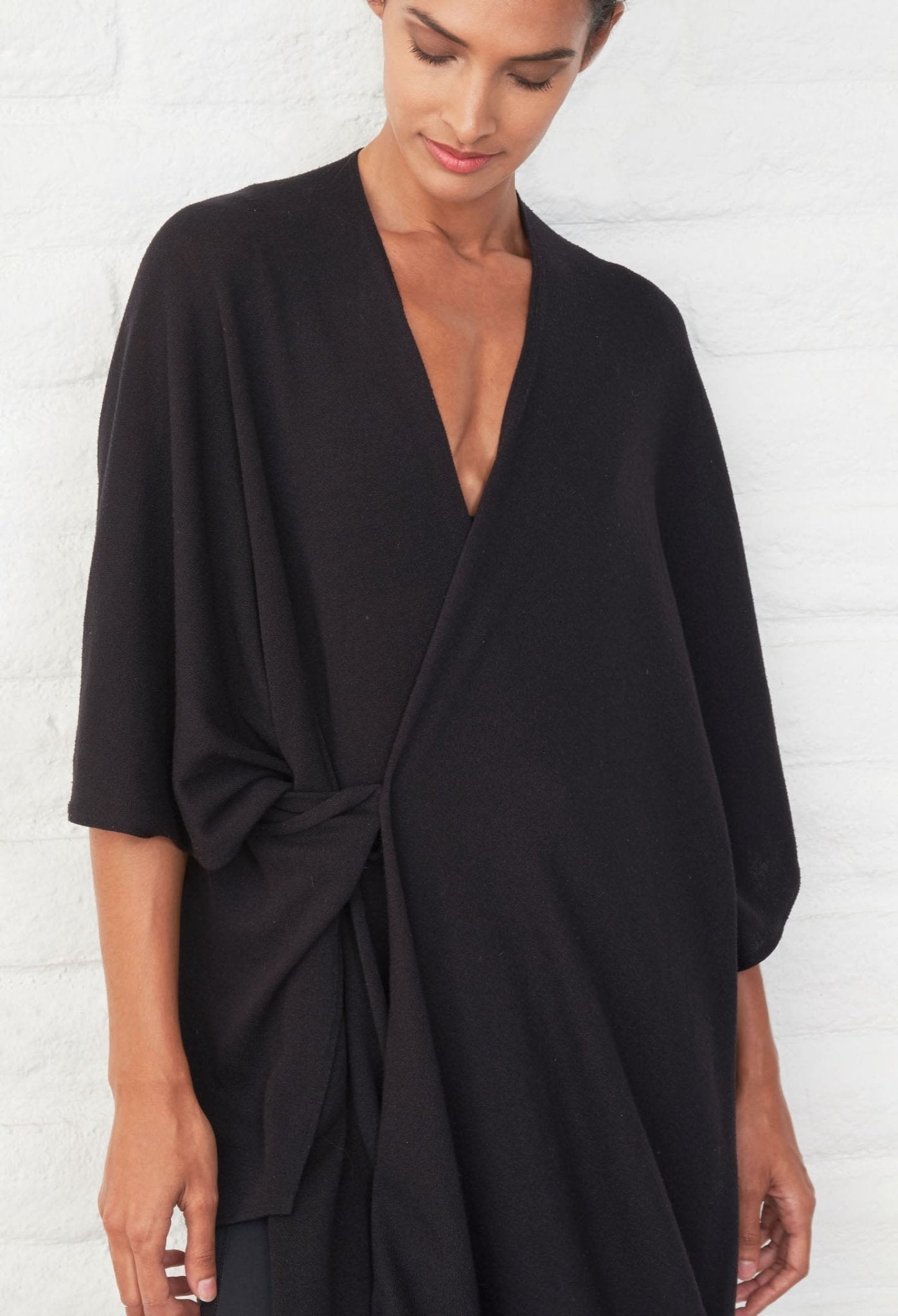 Black Kimono Cardi - ocean+main