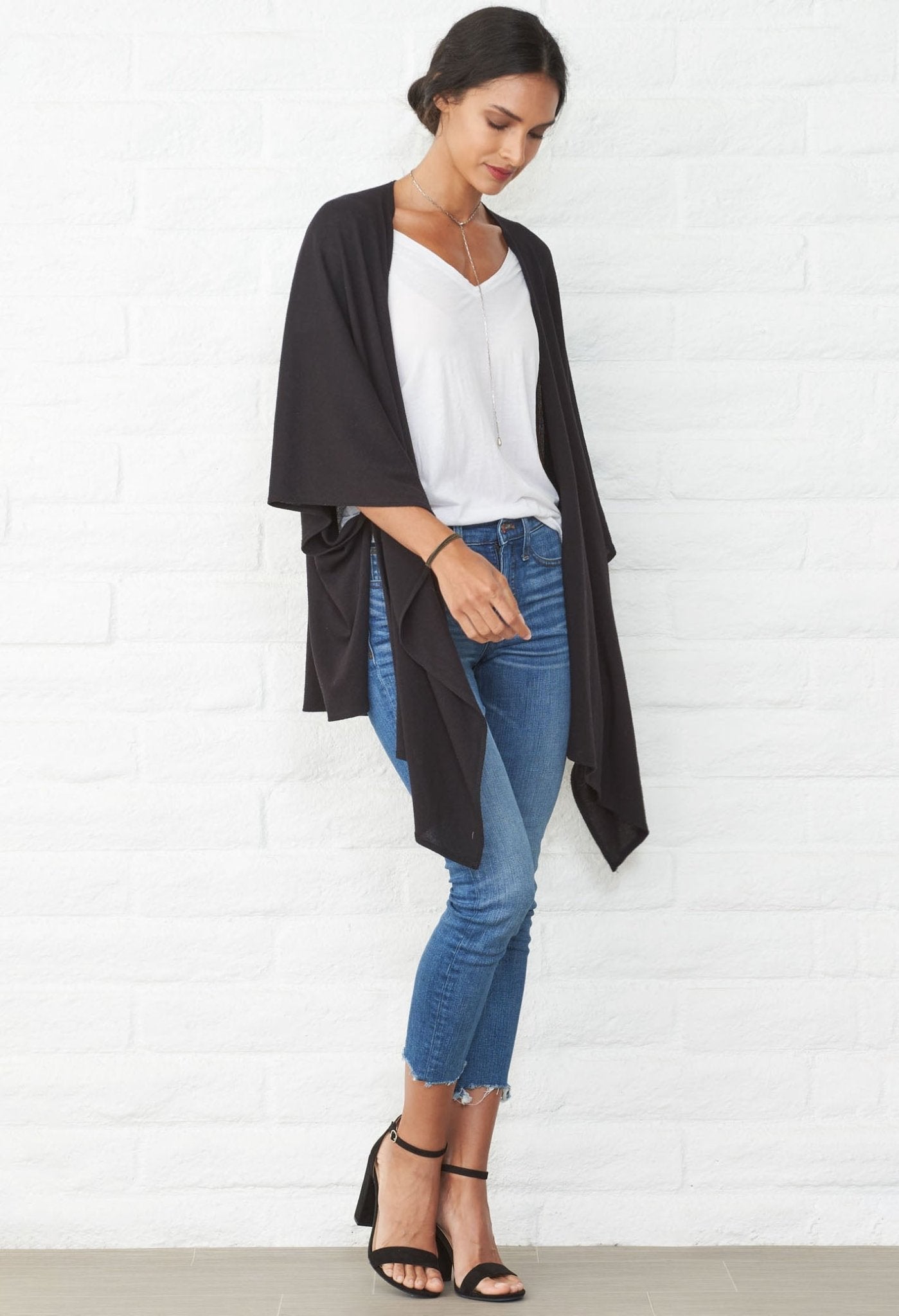 Black Kimono Cardi - ocean+main