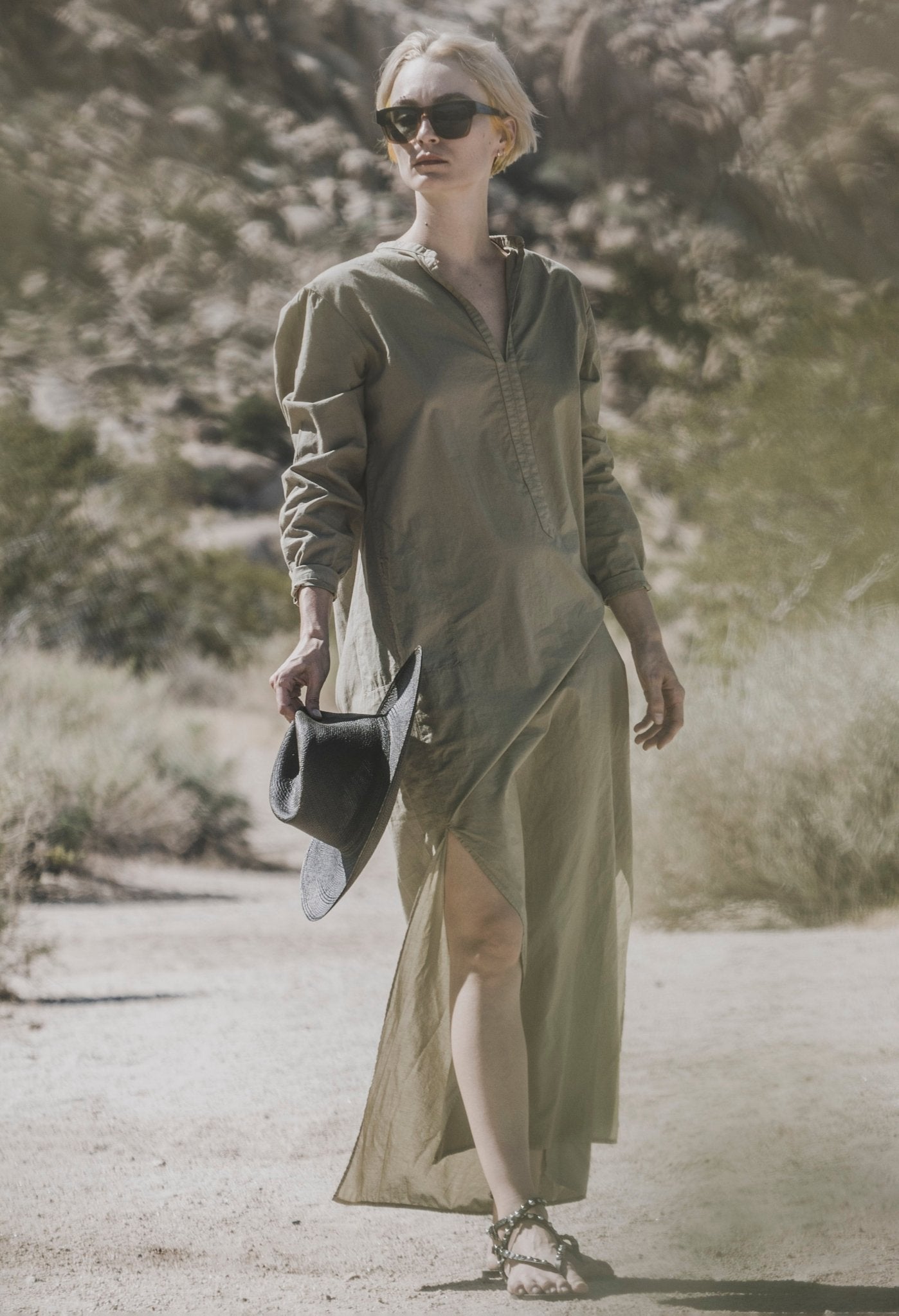 UPCYCLED - Sage Classic Cotton Tunic with Pockets - Sale - ocean+main