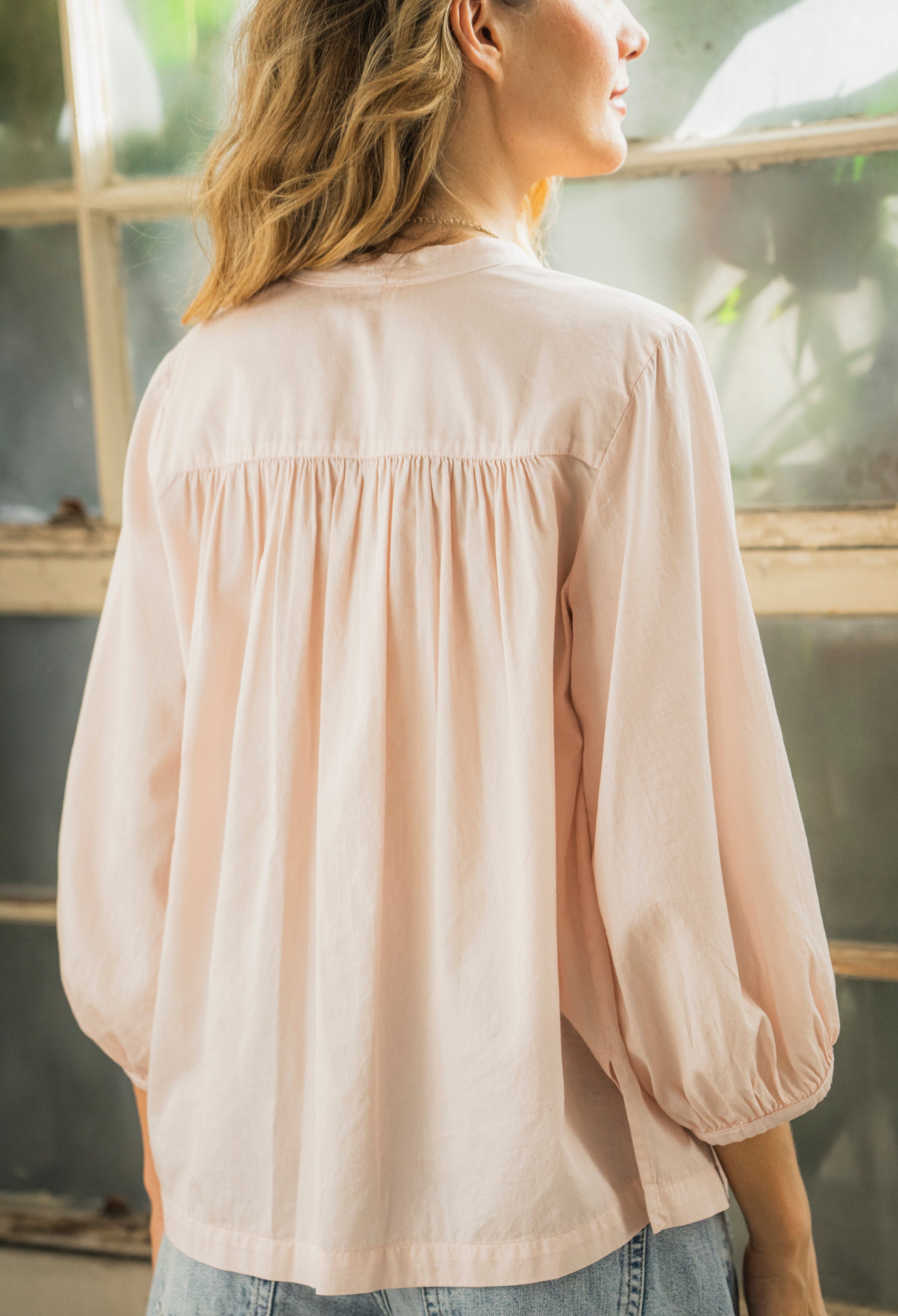 Sedona Cotton Poplin Peasant Top
