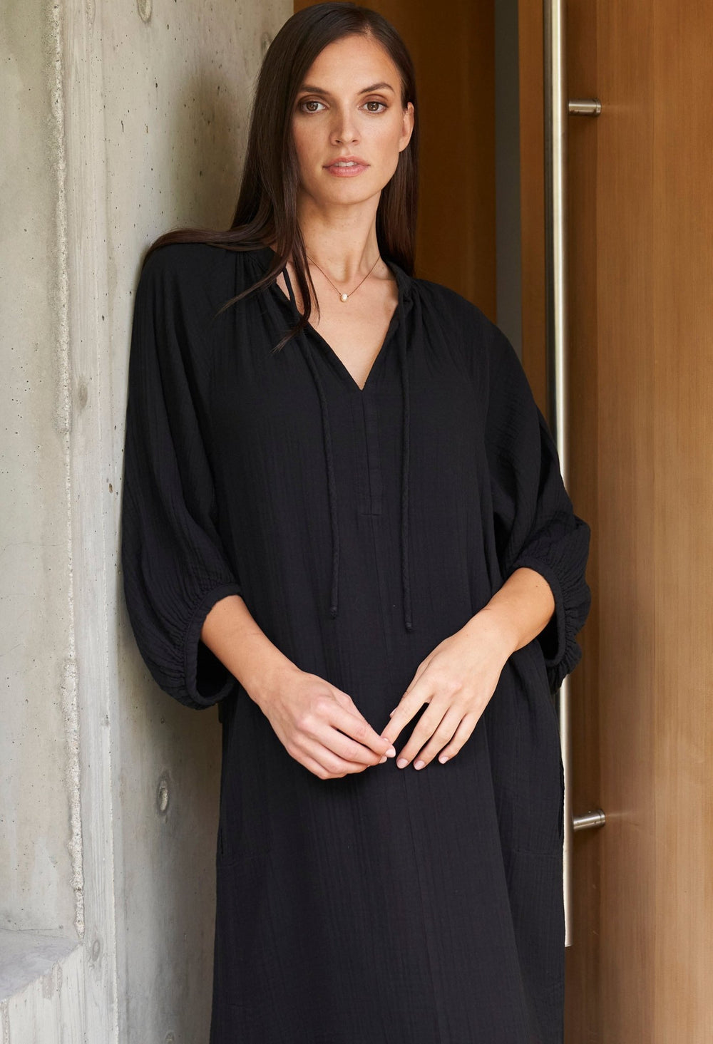 Long Gauze Caftan