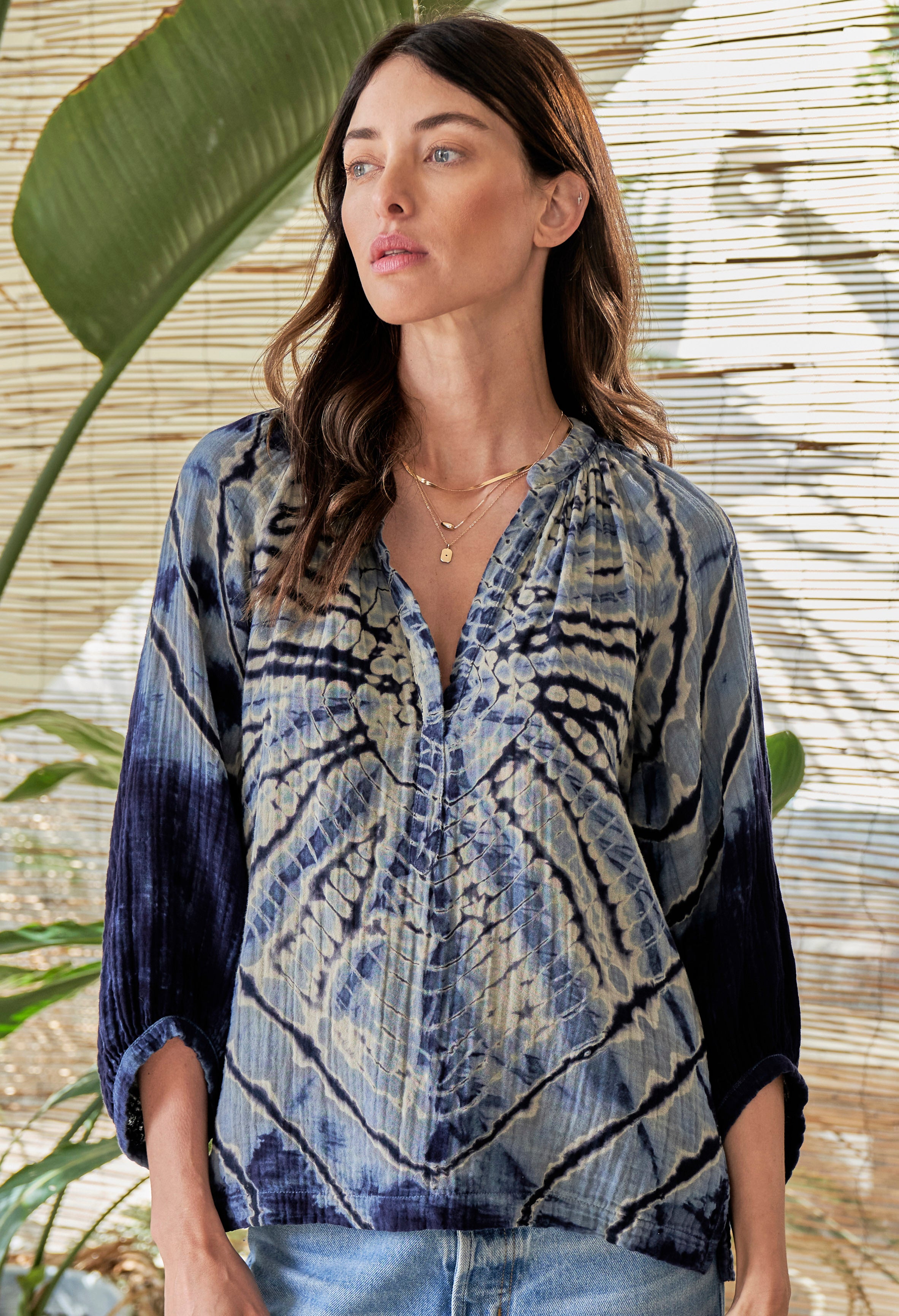 Butterfly Gauze Top