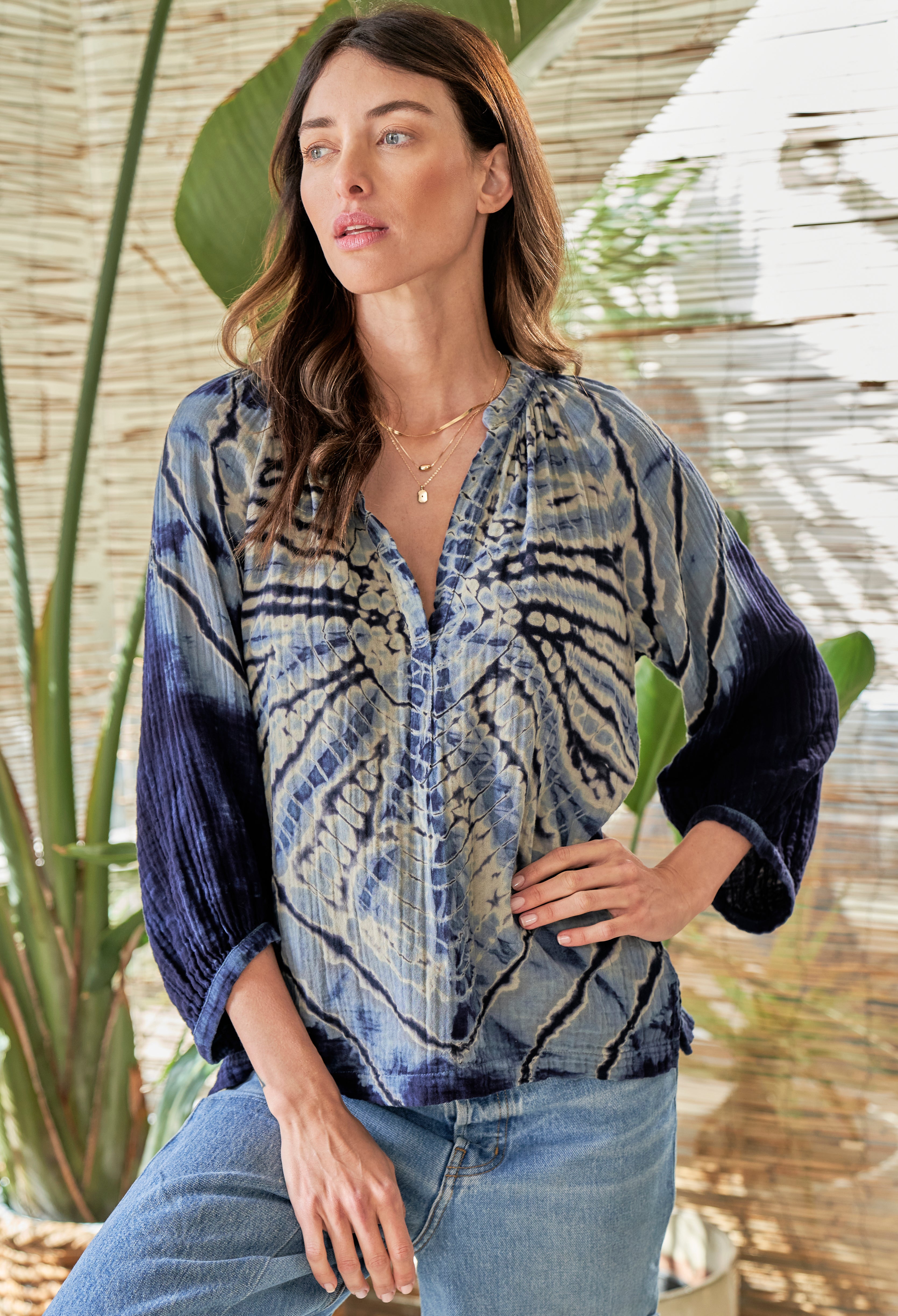 Butterfly Gauze Top