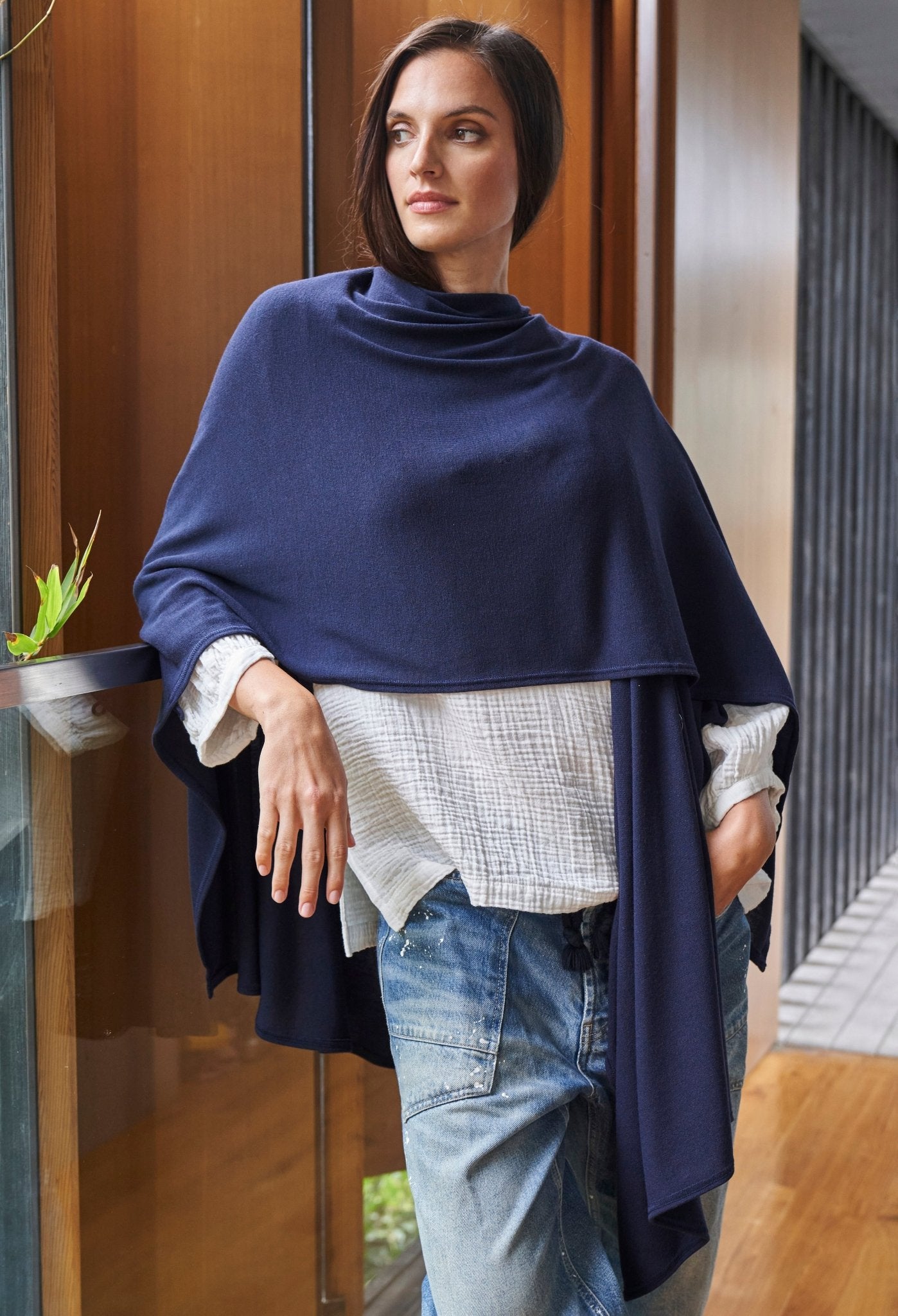 Navy Kimono Cardi - ocean+main