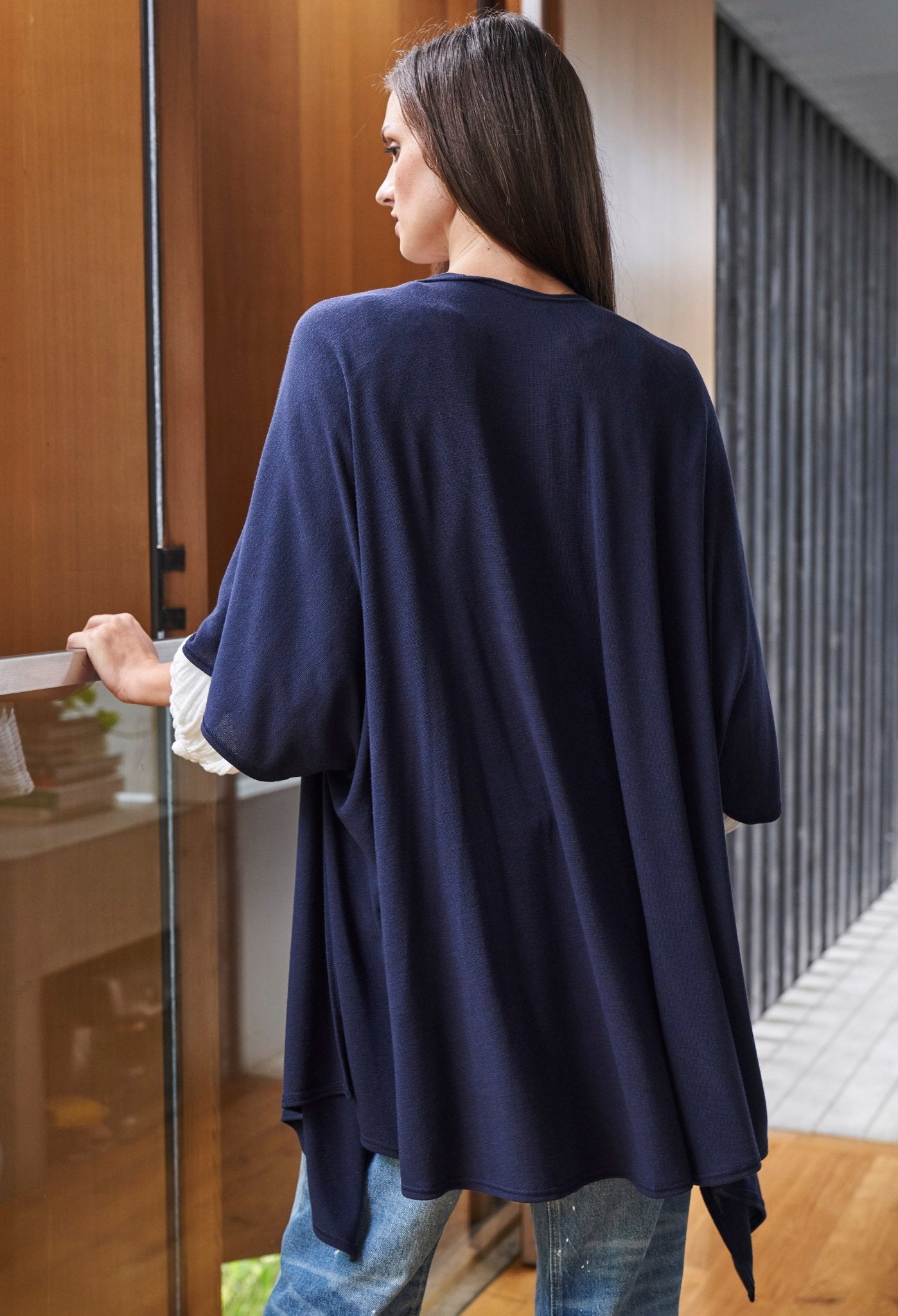 Navy Kimono Cardi - ocean+main