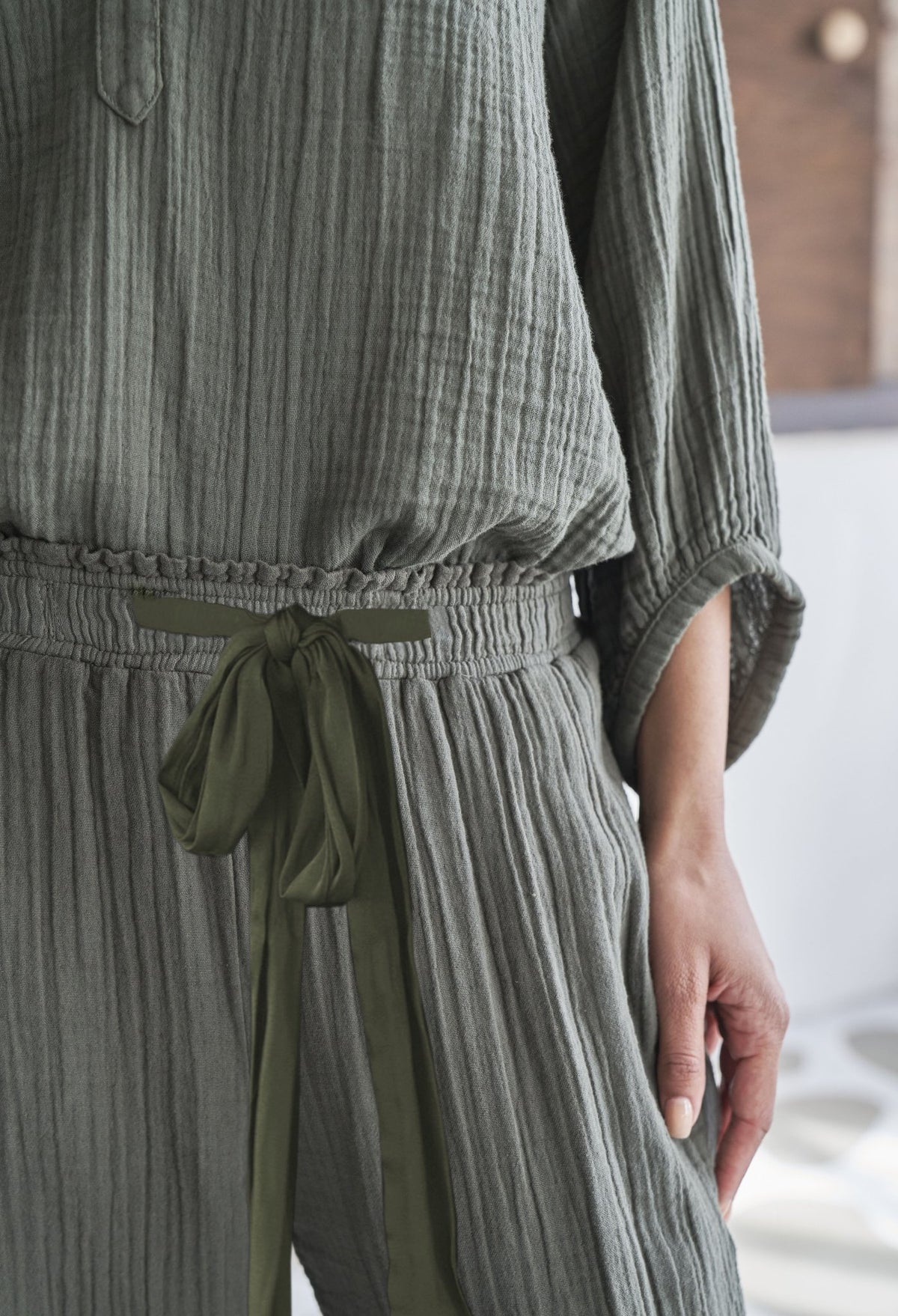 Game On Palazzo Pants (Sage)
