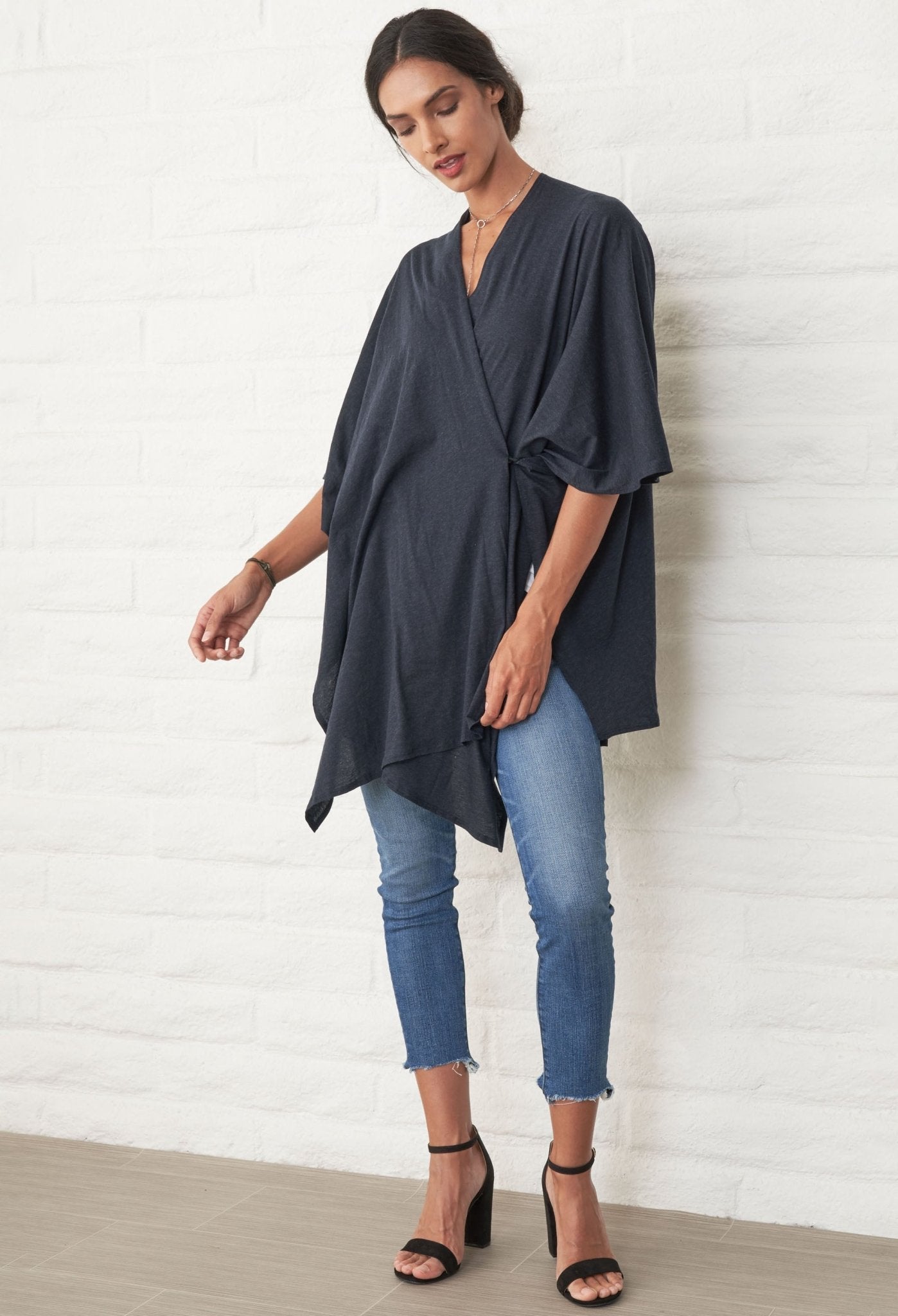 Navy Kimono Cardi - ocean+main