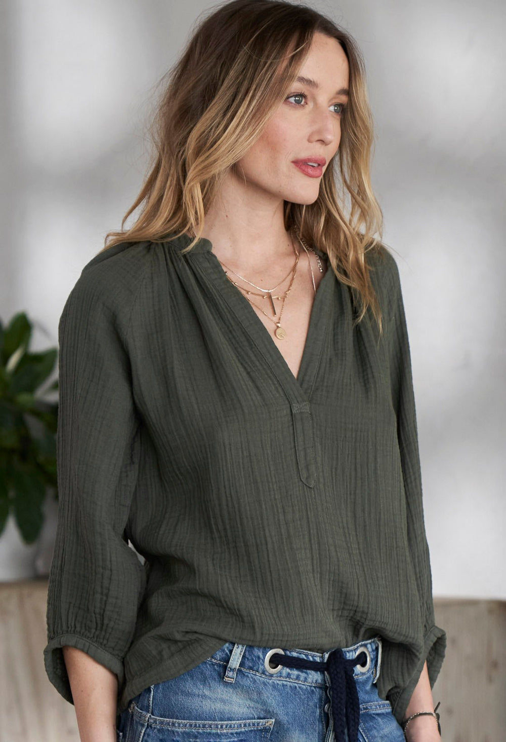 Cotton Gauze Shirt main image 1