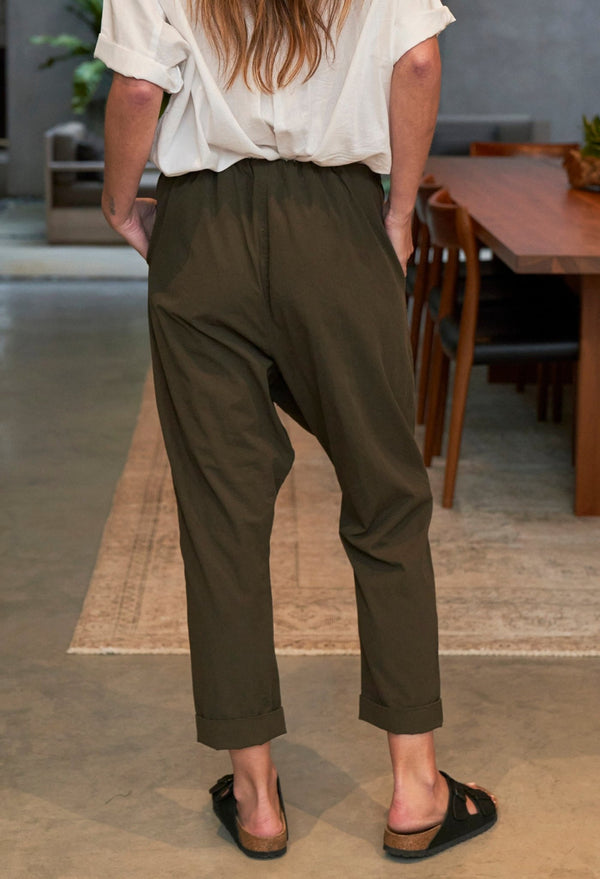 UPCYCLED - Relaxed Green Cotton Jogger Pant - ocean+main
